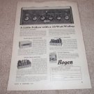 Bogen DB15G,DB10a,R640g,DB20 Tube Amps, Tuners Ad, 1954