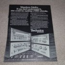 Technics SU-8600,7600,ST-8600,7600 Amp, Tuner Ad,1977