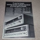 Pioneer SX-828,727 Receiver Ad,1974,Specs,Article