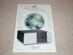 Classe SSP75 A/V Preamp Ad, 2000, Features, Inside,1 pg