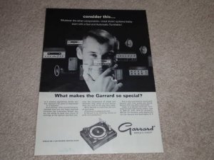Garrard Type A Turntable Ad, 1964, Article