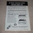 Counterpoint SA_220,SA-3000 Tube Audio Ad, 1989,Nice!