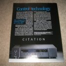 Citation 5.0 AV Control Amp Ad from 1998 mint!