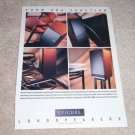 Epicure Speaker Ad from 1988, Rare! Article