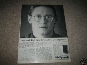 Klipsch KG4 Speaker AD from 1987, KG-4