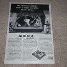 Dual 1019 twin-tonearm Turntable Ad, 1966,Article, RARE