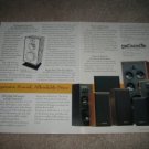 POLK Monitor Series Vintage AD from 1991 3 pages