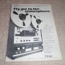 Teac A-7030u Pro Deck Ad from 1970,AMAZING!