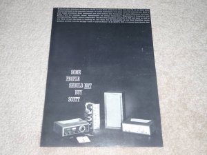 Scott Amplifier,Tuner, Speaker Ad, 1962, 1 page,Article