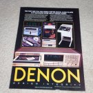 Denon DCD-1800 CD Player Ad,1984, Article, Nice Ad!