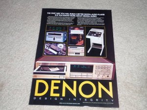 Denon DCD-1800 CD Player Ad,1984, Article, Nice Ad!