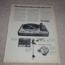 Thorens TD-125 AB Mk II Turntable Ad, 1974, Article