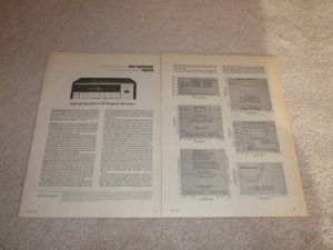 Harman Kardon 800+ Receiver Review,3 pgs, 1974, Specs