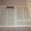 Marantz 4240 QUAD Receiver Review, 1974, 3 pgs, Specs