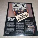 TEAC A-3340s Color Ad from 1977,RARE! Beuatiful!