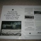 SONY ES CDP-X77ES,CDP-X33ES, CDP-C85ES Ad from 1990