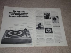 Dual 3 pg Ad, 1969, 1219, Articles, Info