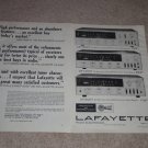 Lafayette Ad, 1969, LR-1500t,1000t,500t, Articles,2 pg
