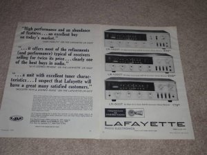Lafayette Ad, 1969, LR-1500t,1000t,500t, Articles,2 pg