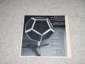 Design Acoustics D-12 Speaker Ad,1973,5"x5" RARE! Specs