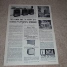 Altec Voice of the Theater Ad, 1964,838a,831a, Article