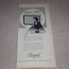 Bozak B-305,B-310a Speaker Ad, 1954,AMAZING! First!