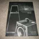 Epicure 3.0 Series II Speaker Ad from 1978