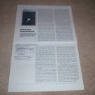 Linn Sara Speaker Review,1982, 2 pgs, Full Test, Specs