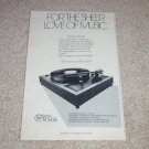 Linn Sondek Turntable Ad, 1982, Article,6"x9" Nice Ad!