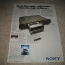 Sony TC-K88B Rare Cassette Deck AD from 1978,Slot load!