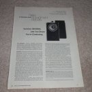 Technics SB-6000A Speaker Review,2 pgs, 1978,Specs,Test