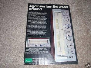 Sansui G-7500,500 Receiver Ad from 1982,beautiful! Spec