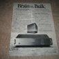Carver M-1.0t Transfer Function AMp Ad from 1988