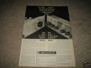 Scott LK-30 Tube Amp,LT-111 Tube Tuner Ad from 1960