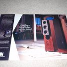 KEF Speaker Ad from 1993, 2 pages, high end! uni-Q