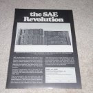 SAE Equalizer, Preamp Ad, 1977 ,2100,2800,2900,1800
