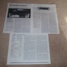 Teac V-900x Cassette Review, 3 pgs, 1984, Best Deck!