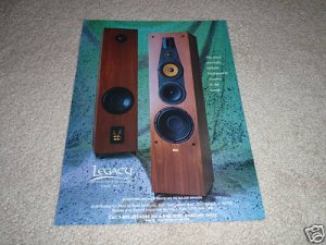Legacy Signature III Speaker Ad from 1992, beautiful!