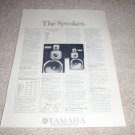 Yamaha NS-1000 "The Speaker" Ad from 1975, RARE! specs
