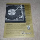 Garrard 50 Turntable Ad, 1966, Article, Info