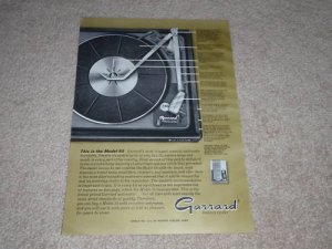 Garrard 50 Turntable Ad, 1966, Article, Info