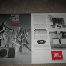 JBL Caprice,Sovereign Speaker Ad from 1968, 2pages!RARE