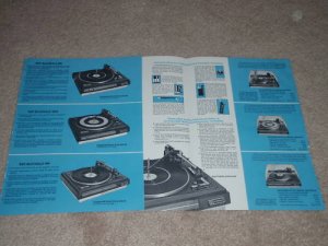 BSR McDonald Turntable Brochure,5 pgs,1968,600,500a,400