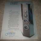 Genesis III Rare speaker Ad from 1992