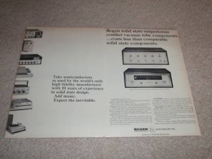 Bogen AT 600 Amplifier, FT 60 Tuner Ad, 1964, Article