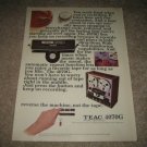 TEAC 4070G Reel to Reel Ad from 1976, beautiful!