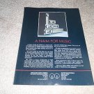 Naim Audio Ad from 1990,Amp/preamp Ad