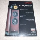 B&W Nautilus 800 Series Speaker Ad from 1999, very rare