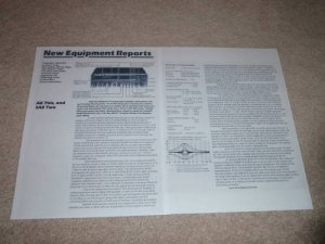 SAE TWO A-14 Amplifier Review, 1981, 2 pgs, specs,RARE!
