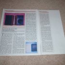 Canton Karat 300 Speaker Review, 1985, 2 pgs, Full Test